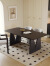 法式岩板餐桌小户型靠墙家用岛台轻奢高级长方形实木桌椅组合客厅 1.8米实木餐桌