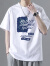 南极人（Nanjiren）夏季男士短袖T恤纯棉潮牌青少年宽松重磅体恤2024新款潮流上衣服 10921-T142杏色 2XL（建议150-170斤）