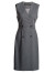 ROEYSHOUSE罗衣气质深灰色无袖连衣裙女秋装新款时尚通勤修身裙子09232 深灰色 S