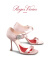 ROGERVIVIER【送礼甄选】/2024夏季新款RV女鞋I Love Vivier Daisy丝缎凉鞋 粉色 35