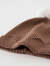 童泰婴儿针织帽秋冬季男女宝宝纯棉护耳帽子儿童外出时尚保暖帽 拿铁棕 50cm