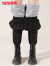 鸭鸭（YAYA）高腰羽绒裤女2023年冬季新款外穿时尚显瘦加厚保暖休闲裤DSZ 黑色 180/84A(XXL)