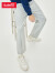班尼路Baleno2022秋季男装时尚百搭收褶做旧重洗水浅色牛仔裤 005D M 