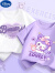 迪士尼（Disney）女童短袖t恤纯棉2024新款夏季薄款半袖儿童韩版甜美女孩衣服夏装 白 紫灯笼兔+紫 发夹女孩 110cm （20~30斤） 建议身高100-
