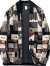 罗蒙（ROMON）小众设计高级感不规则几何油画迷彩毛衣外套男秋季外穿开衫针织衫 黑色 3XL ( 155-170斤 )