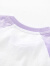 小猪班纳童装2023秋装新款儿童圆领上衣小童女童长袖T恤宝宝休闲 浅紫色 90cm