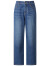 娜尔思（NAERSI）商场同款时尚简约棉弹铅笔牛仔裤女2024夏新款(水洗产品） 中蓝色 M