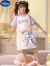 迪士尼（Disney）儿童睡衣夏季女童纯棉短袖睡裙可爱女孩宝宝中大童12岁可穿家居服 睡裙-星黛露 S码：142-152cm