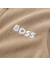 雨果博斯（HUGO BOSS）男士green系列立领防泼水半拉链针织无袖毛衣马甲男装 50493791 260 驼色LOGO刺绣 S