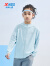 特步（XTEP）童装男童儿童外套夏季户外服透气女童皮肤衣运动服 天际蓝 130cm