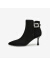 他她（TATA）冬商场同款时尚简约纯色时装靴女新款XER04DD3 黑色（绒里） 37