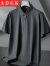 ADGK中年大码冰丝衬衫男短袖夏季感胖子中年商务免烫半袖衬衣男装 灰色 XL