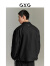 GXG男装 城市回溯肌理感口袋设计翻领夹克外套 2023年秋季新款 黑色 175/L