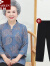 俞兆林（YUZHAOLIN）中老年女装妈妈装秋装奶奶装中年女装老年女装2024新款老年人装女 2115-红色上衣+黑色裤 XL_(建议80-100斤)
