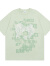 FR.YH.ZH左左HOME-2024夏季新款实拍宽松美式可爱有趣蝴蝶结蕾丝短袖T恤 绿色 S