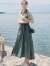 单蜜（Danmi）短袖雪纺连衣裙女装2024年夏季新款时尚中长款法式小个子夏天裙子 图片色 L
