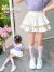 宫钰悦女童蛋糕裙2024夏季白色半身裙公主儿童蓬蓬短裙新款宝宝夏装裙子 粉色 150