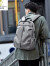 酷奇袋鼠（KUQIDAISHU）双肩包大容量户外旅行登山包潮流休闲男士商务印logo电脑背包 灰色 均码