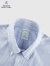 布克兄弟（BrooksBrothers）男士24春夏新款修身版Supima棉免烫短袖正装衬衫 4003-蓝色 14/H
