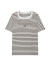 Teenie Weenie小熊2024年夏季新款方领条纹短袖T恤学院风时髦宽松 撞色 170/L