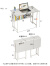 SOFS简易书桌折叠电脑桌床头卧室学生学习桌成人小型办公写字折叠桌子 【单桌】书桌款100cm 白色