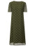 娜尔思（NAERSI）商场同款时尚小众设计感修身直筒冰丝连衣裙女2024夏季新款 灰黄绿色 2XL