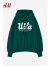 H&M【UCLA大学】女装大廓形印花图案连帽衫1186488 深绿色/UCLA 165/96
