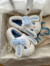 细细条（XIXITIAO）可爱小兔子儿童棉拖鞋冬季女童亲子高包跟保暖厚底毛毛鞋 全包款奶白色 24-25（内长约16.5cm）