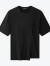 柒牌（SEVEN）【100%新疆棉】柒牌夏季新款短袖T恤男时尚潮流拼接黑色圆领上衣 黑色 S