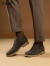 他她男靴冬季保暖休闲短靴男士工装靴VVX03DD2 驼色（加绒） 44