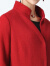 TANGY/天意冬季新品商场同款红色宽松立领羊毛呢大衣女士外套 7103色 L