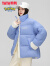 鸭鸭（YAYA）宝可梦系列羽绒服女士短款2023冬季新款立领加厚面包服保暖外套HY 蓝紫色 155/80A(S)