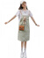 UHFV可爱小熊牛仔背带裙少女夏季2023新款薄款小个子学院风学生连衣裙 粉红色单裙 S80-100斤