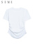 宿慕SUMU透气凉感T恤女夏季2024年新款时尚百搭休闲修身棉质短袖796 白色 M（推荐105-120斤）