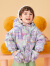 巴拉巴拉男童女童羽绒服小童宝宝外套冬装2023新款童装儿童面包服 蓝紫色调-三防面料-00387 80cm
