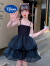 迪士尼（Disney）女童洋气连衣裙2024春夏新款无袖高腰黑天鹅礼服蓬蓬裙花苞蛋糕裙 米白色 130cm