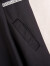 莎妮朵罗大码女装微胖连衣裙短袖V领收腰胖mm夏装小黑裙中长款遮肚子17036 黑色 3XL建议140-160斤穿着