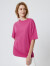 Gap【亲肤】女装宽松纯棉短袖T恤701590夏季半袖上衣 浅紫红 170/108A(XL)