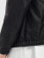 C'N'C 【轻奢衣服】CNC男装秋冬新款棉服外套品牌提花字母装饰外套 黑色花版 48（170/88A）