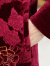 安贞雪中老年女装妈妈装冬装棉服冬季老年人女士喜庆过寿生日款LYFS367 红色上衣 L建议70-85斤