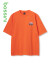 堡狮龙男装潮牌夏季薄款短袖T恤男宽松纯棉下线次元印花半袖 119橙色 M