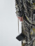 【羊毛面料】Marisfrolg玛丝菲尔冬季新款灰色侧位抽绳印花褶皱羊毛连衣裙 花色 M