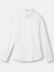 海澜之家（HLA）长袖正装衬衫女春季商务上班通勤职场面试白衬衫职业女装工作服 漂白A2 160/84A