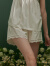 尘熙原创设计夏季吊带短裤家居服套装甜美清新蕾丝花边公主风可外穿 白色 S