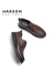 哈森（Harson）男鞋冲孔凉鞋2024夏季新款商务透气冲孔皮鞋舒适镂空休闲凉鞋 NM44241棕色 39