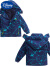 迪士尼（Disney）男童冲锋衣2023新款儿童摇粒绒三合一可拆卸厚男孩秋装外套春秋款 蓝色 110