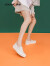 奥康（Aokang）官方女鞋 2023春季新款时尚休闲板鞋简约厚底懒人舒适一脚蹬 米色 37