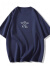 PMOG藏蓝色正肩短袖t恤女夏季设计小众美式宽松半袖上衣潮 藏蓝色【-MMD】 L 建议100-115斤