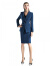 睿诺高端女士正装蓝色英伦风秋季时尚经理职业装气质通勤西装套装 裙子 S
