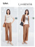 普普風（FGFEEL）2023秋季女装新品简约时髦减龄气质显瘦系带阔腿裤OC1K20052S 灰褐色 M
